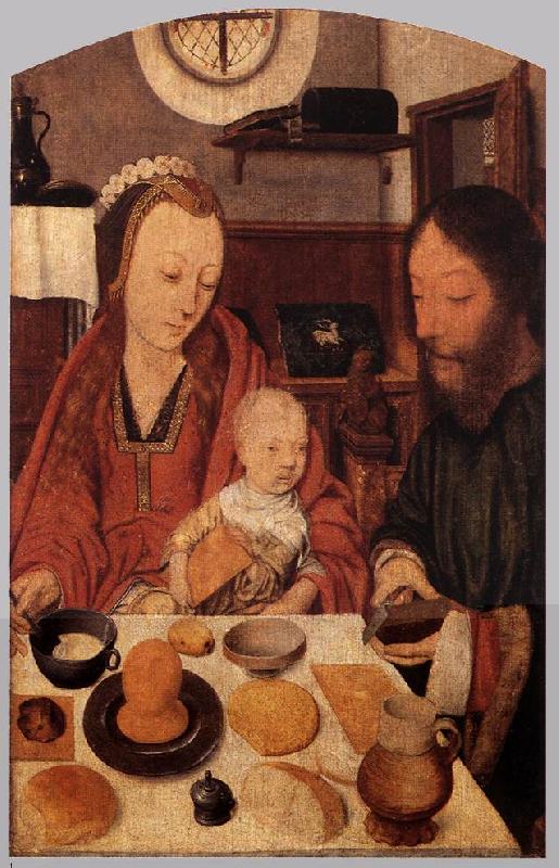 MOSTAERT, Jan The Holy Family at Table ag oil painting image